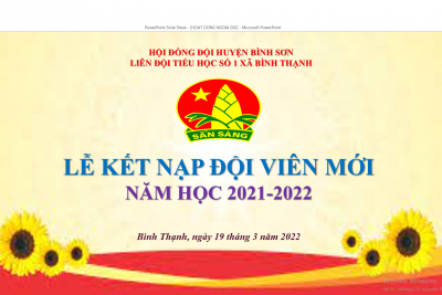 LỄ KẾT NẠP ĐỘI VIÊN MỚI
