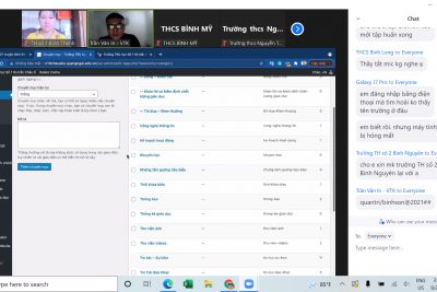 Tập huấn online phần mềm Cổng, Trang thông tin điện tử